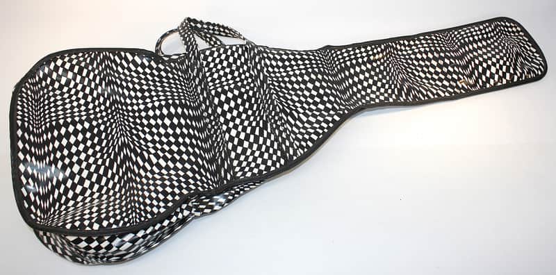 Vintage 60's Mod Small Guitar Gig Bag • Psychedelic Op-Art! image 1