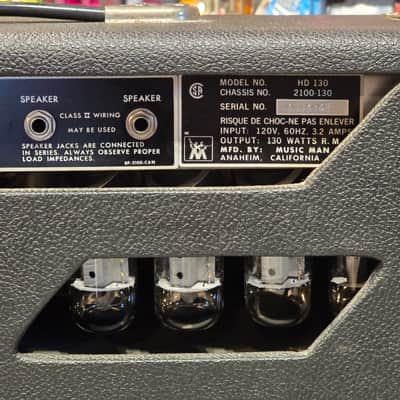 Music Man HD-130 2-Channel Guitar Amp Head 1970s - Just Serviced imagen 11