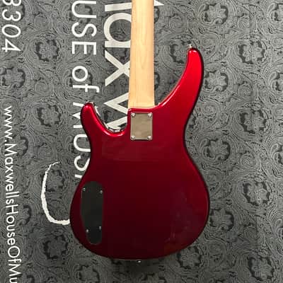 Yamaha 4 String TRBX174 Bass Guitar, Right Handed, Red Metallic image 4