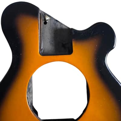 Sunburst Basswood Pignose Style Guitar Body DIY image 4