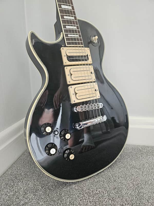 CSL Les Paul Custom 1970s - Ebony - Fujigen Gakki with Bill Lawrence pickups image 1