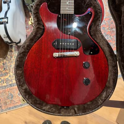 Gibson 1958 Custom Shop Les Paul Junior Double Cut in Cherry Red Nitro, P~90 Dog-Ear, New Dealer Trade, VOS, COA, Faux Alligator HSC and Fab SetUp! image 1