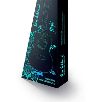 Flight Elise Ecklund Artist/Designer Signature Series Laminate Mahogany Top Okoume Neck 4-String Concert Ukulele w/Padded Gig Bag image 8