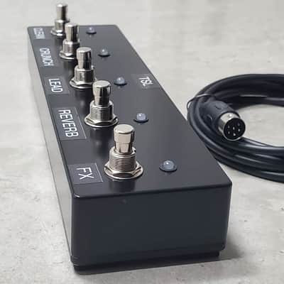 Replacement Low-Profile Footswitch (PEDL-00021-Style) for Marshall JCM 2000 TSL Amps w/ Rev/FX Memory per Channel and 10-Ft Cable image 2