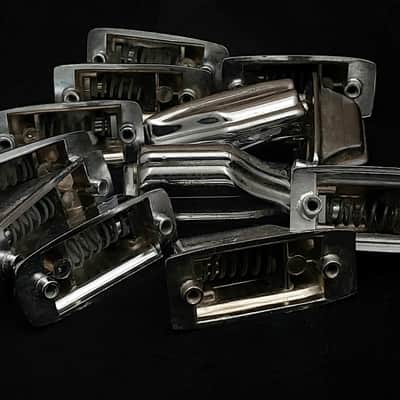 12x 70's Rogers Beavertail Heavy Cast Tom Lugs w/ Springs + Swivel Nuts image 2