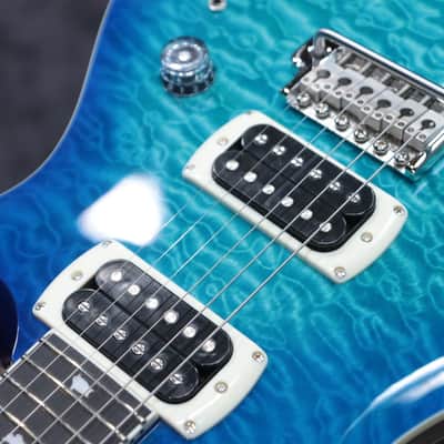 PRS SE Custom 24-08 Quilt Maple Top Lake Blue Electric Guitar w/Bag #H075022 image 11