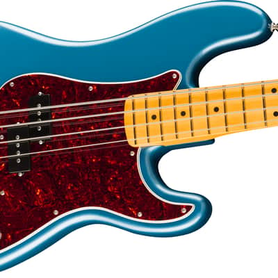 Fender American Professional Classic Precision Bass Maple FB Faded Lake Placid Blue with Bag image 4