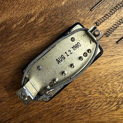 Vintage Gibson Tim Shaw PAF humbucker - Zebra Bobbins - dated August 12, 1980 image 6