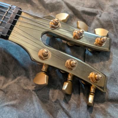 Vaccaro Groove Jet USA Aluminum Neck Custom Shop Flame Maple Gold Hardware Signed Kramer image 11