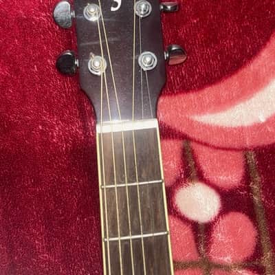 Yamaha FG-TA TransAcoustic Dreadnought 2010s - Vintage Tint image 7