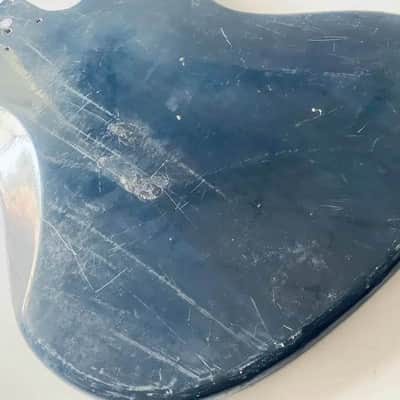 Blue Left Handed Jazz Bass Style Basswood Body image 4