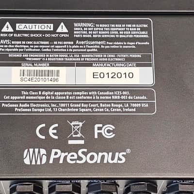 PreSonus Studio 1824c USB-C Audio Interface 18x20 8 XMAX Preamps w/ Original Box image 2