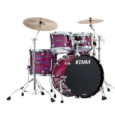 Tama WBS42S-LPO Starclassic Walnut/Birch Lacquer Shell Kit 4 pcs - Lacquer Phantasm Oyster/Chrome HW image 1