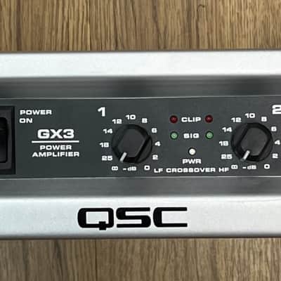 QSC GX3 POWER AMPLIFIER STEREO 2x300W @ 8ohms (USED) image 2