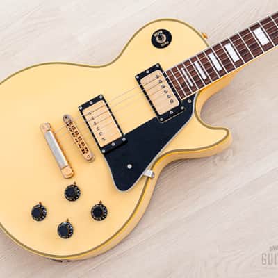1983 Burny RLC-60 Custom Vintage Guitar Cream White w/ Case, Japan Fernandes image 1