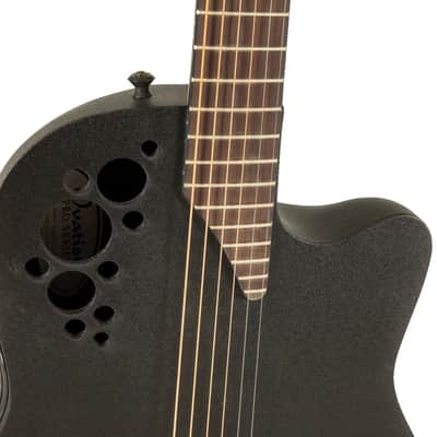 Ovation Pro Series Elite TX E-Acoustic Guitar 1868TX-5 Black Textured (1868TX-5-G) image 3