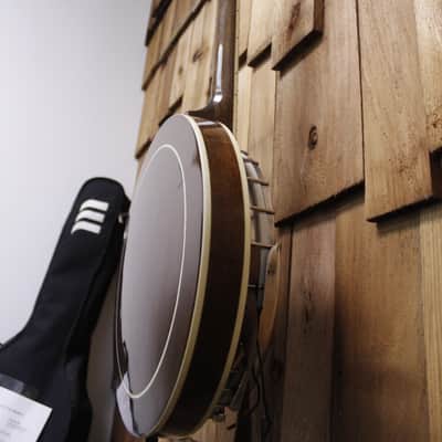 1980s Iida Model 229 5-string Banjo w/ Hardshell case imagen 12
