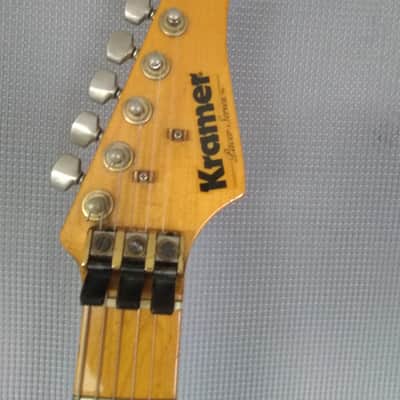 Kramer Pacer 1982 Black/Blue Pipes/Maple image 15