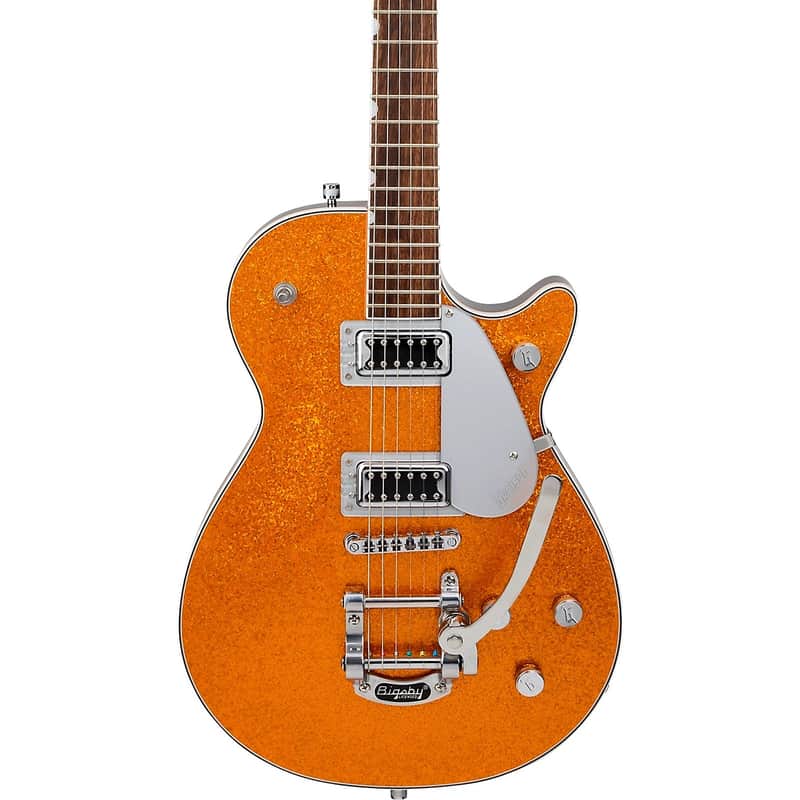 Gretsch G5230T Electromatic Sparkle Jet FT Single-Cut Guitar with Bigsby - Gold Sparkle image 1