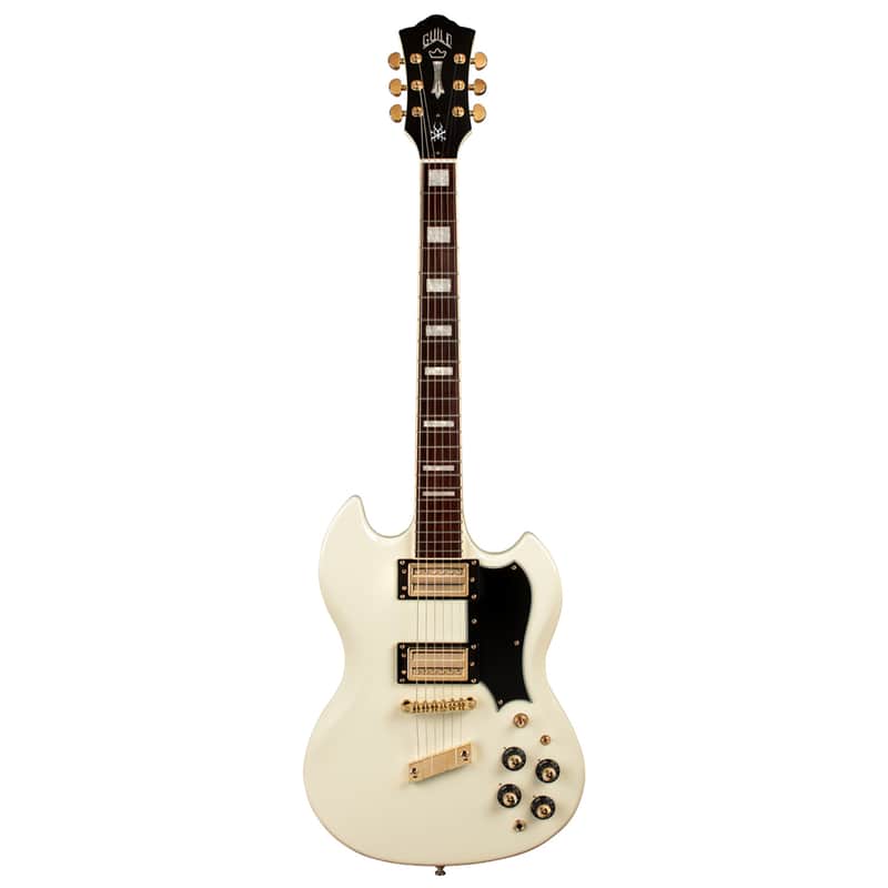 Guild Polara Kim Thayil Signature Vintage White image 1