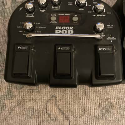 Line 6 Floor POD Multi-Effect and Amp Modeler 2006 - 2007 - Black image 2