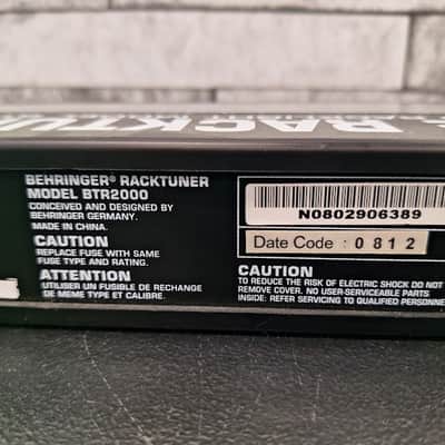 Behringer BTR2000 2-Channel High Performance Rack Tuner 2010s - Standard image 4