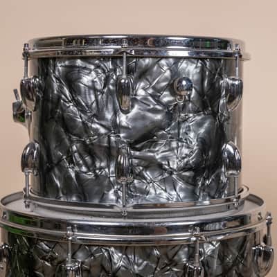1970s Slingerland "New Rock" Black Diamond Pearl Drum Set image 16