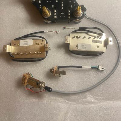 Gibson 61' Zebra Burstbucker Humbucker Pickups and Wiring Harness Kit w/ Push-Pull Pots, Coil Splits, Phase Switch, Pure Bypass Switch 2021 image 2