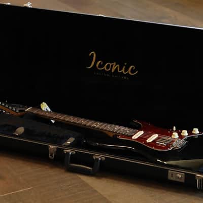 Iconic Guitars Custom Solana Vintage Modern S-Style Guitar Aged Black Relic + OHSC image 20