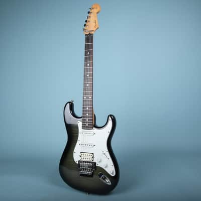 1993 Fender MIJ Stratocaster HSS Floyd Rose Blackburst image 2