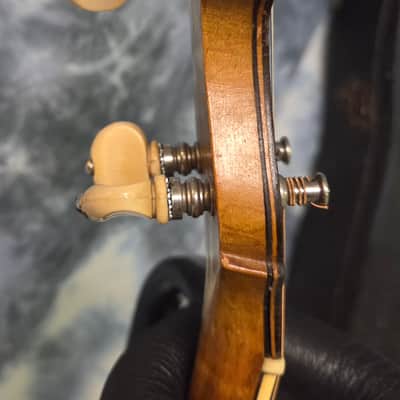 Vintage RARE 1924 Prewar Maybelle A001 Patent Applied for A001 Tenor Banjo Pro Setup New Strings Original Skin Head Original Hardshell Case image 10