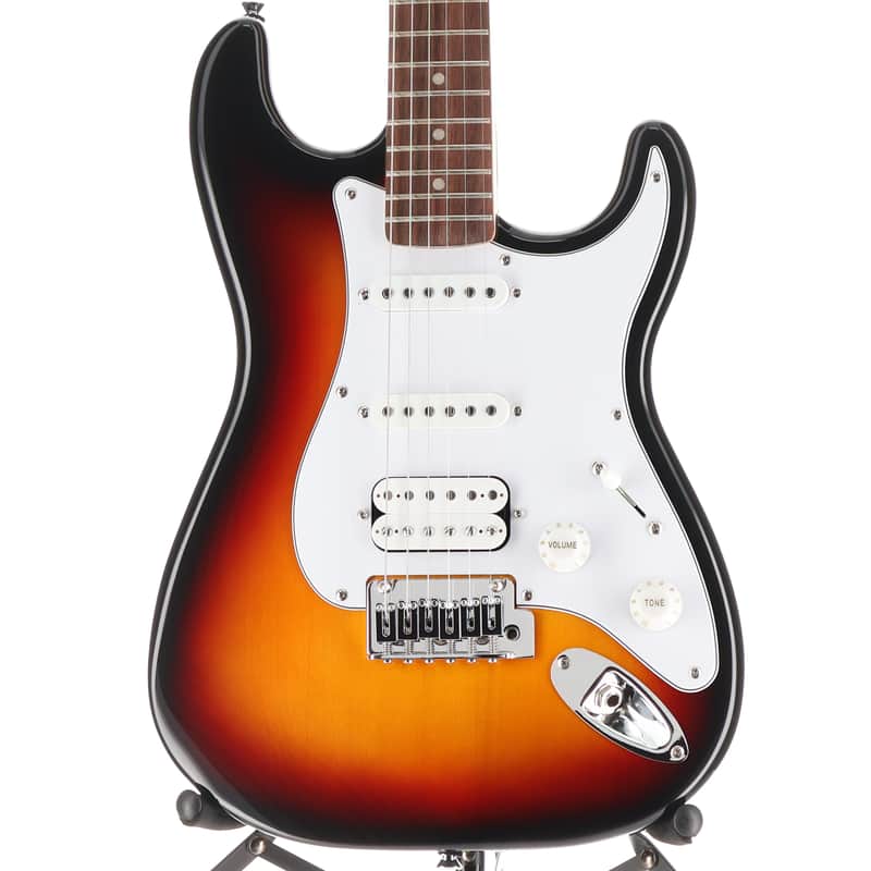 Squier Affinity Series Stratocaster Junior HSS, Laurel Fingerboard, White Pickguard, 3-Color Sunburst (RP) (80500) image 1