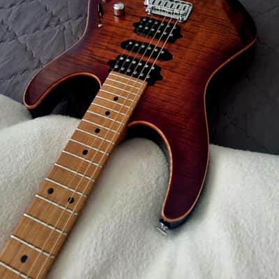Suhr Modern Plus HSH with Roasted Maple Fretboard 2018 - Present - Bengal Burst Bild 11