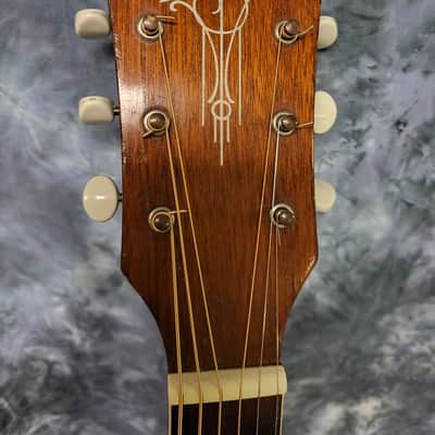 Vintage RARE 1943 Silvertone Model 710 Sunburst Archtop Neck Reset Pro Setup Hard Shell Case image 7