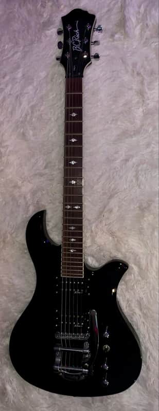 B.C. Rich eagle bigsby Pro X Gloss Black electric guitar image 1