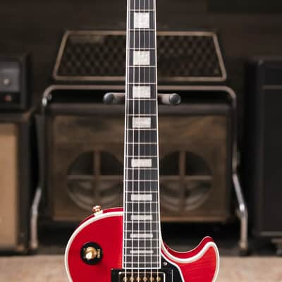 Epiphone Les Paul Custom Electric Guitar - Heritage Cherry Sunburst with Gig Bag image 4