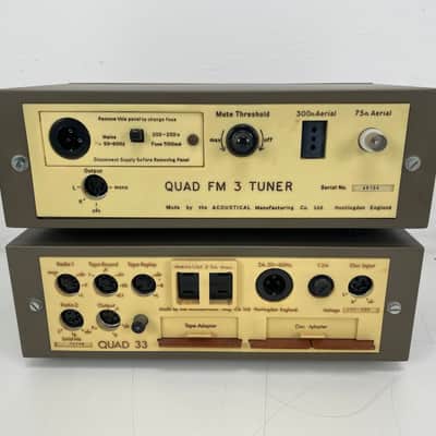 Quad 33 / FM3 / 303 – Pre-Amplifier, Power Amplifier & Tuner Set – Inc. Cables image 7