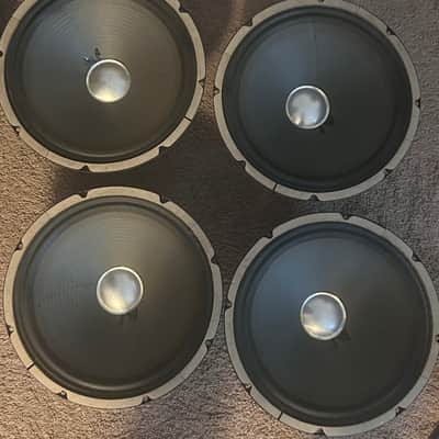 4 matching 1968 CTS 12” 8 ohm 25 watt speakers 1968 - Brown image 5