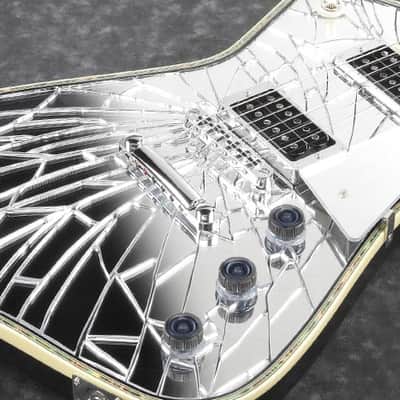 Ibanez PS1CM Paul Stanley Iceman Acrylic Cracked Mirror PS-1 CM NEW with Hardshell Case PS 1 PS1- IN STOCK image 3