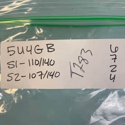 1950s Tung Sol 5U4GB Vintage Black Plate Side Getter Rectifier Tube! T283 image 7