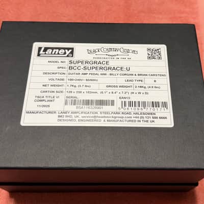 Laney BCC-SUPERGRACE Black Country Customs Billy Corgan Signature Supergrace 60-Watt Amp Pedal image 10