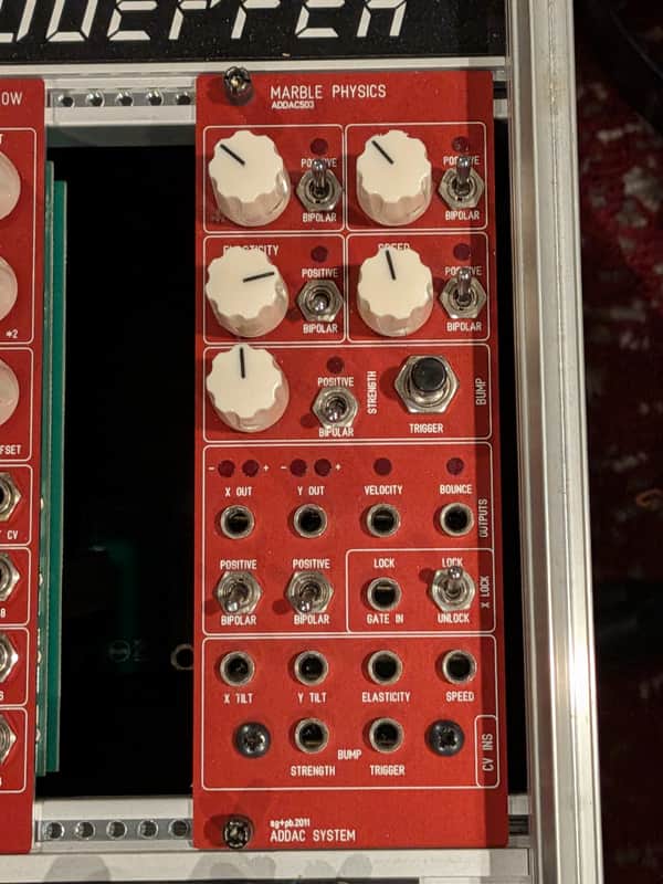 ADDAC Marble Physics Module 2010s - Red image 1