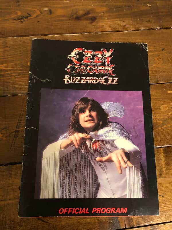 Ozzy Osbourne: 1980 Blizzard of Ozz Tour Book - | Reverb Australia