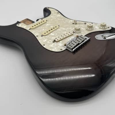 Fender Custom Shop Loaded Custom Stratocaster Body Made for Tom Rundgren 1992 - Flamed Maple Charcoal Burst image 5