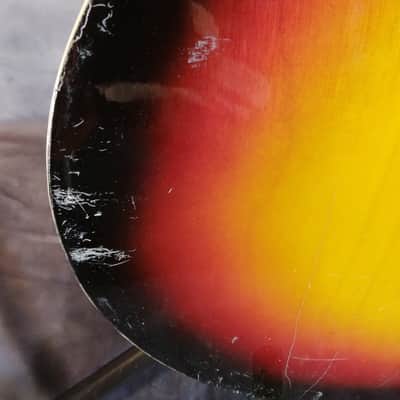 Kawai Vintage Made in Japan Semi Hollow Body Archtop Electric Guitar 1960s Sun Burst image 11