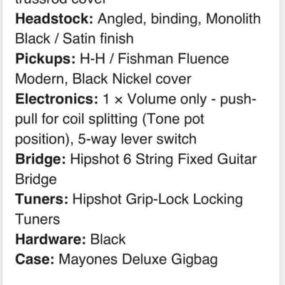 Mayones duvell vf6 elite 2020 - Satin image 13
