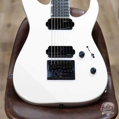 ESP E-II M-II 7B Baritone 7-String Evertune Guitar w/ Case – Pearl White (B-stock) image 3