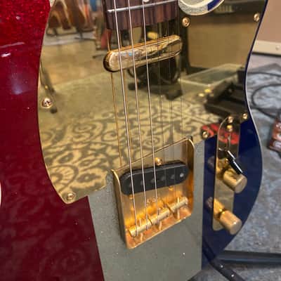 Fender Buck Owens Telecaster 1998 First Run - Red, Silver & Blue Sparkle image 7
