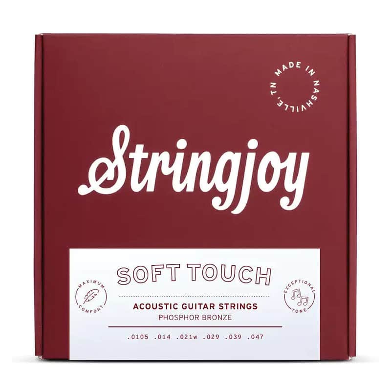 Stringjoy Soft Touch Naturals Phosphor Bronze Acoustic Guitar Strings - 10.5-47 image 1