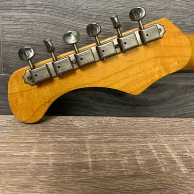 1965 Magnatone Tornado X-15 Red Sparkle Electric Guitar with Hard Case #2687 image 15